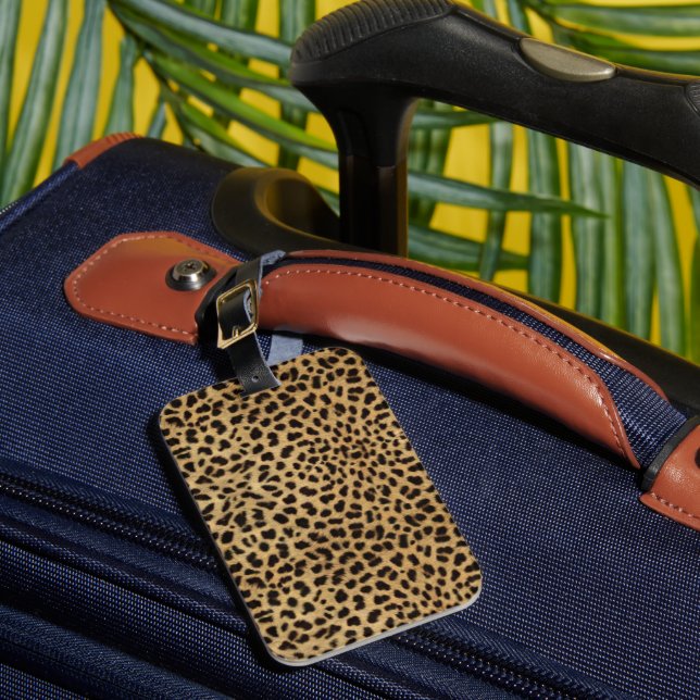 Cheetah Print Gepäckanhänger (Vorderseite Insitu 1)