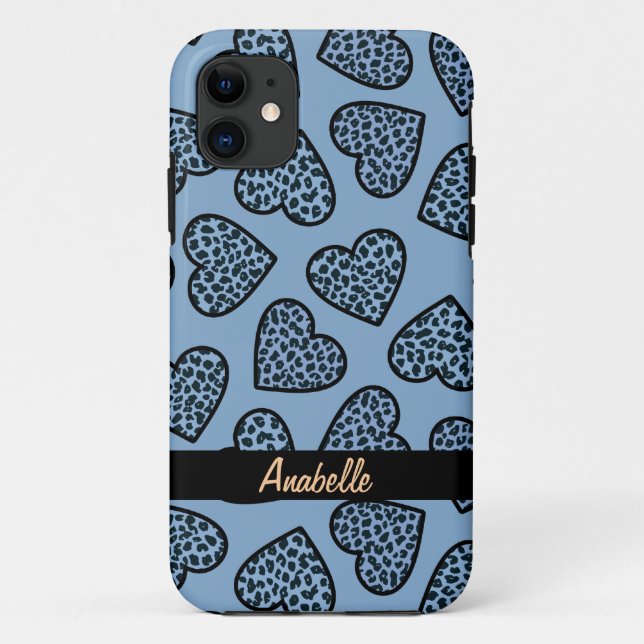 Cheetah Print Herzen iPhone 5 Fall Case-Mate iPhone Hülle (Rückseite)