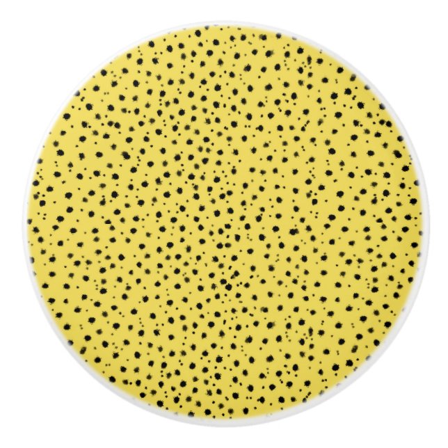 Cheetah Print in natürlichen Farben Keramikknauf (Vorderseite)