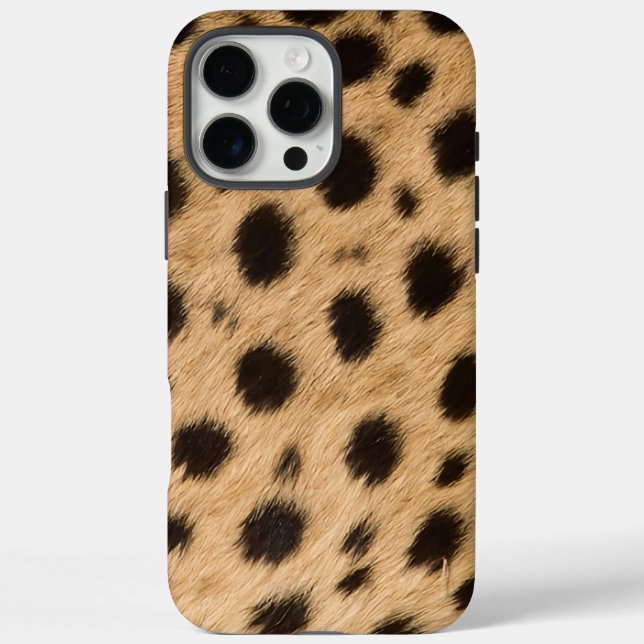 Cheetah Print iPhone 16 Pro Max Hülle (Rückseite)