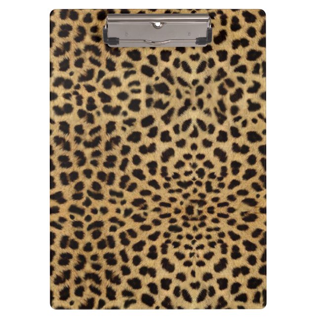 Cheetah Print Klemmbrett (Vorderseite)