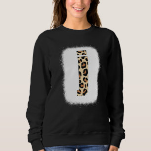 Cheetah Print Letter J Initial Letter J Leopard B Sweatshirt
