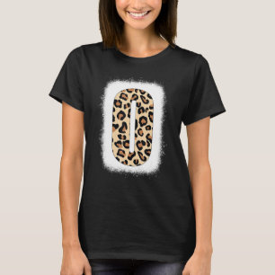 Cheetah Print Letter O Initial Letter O Leopard B T-Shirt