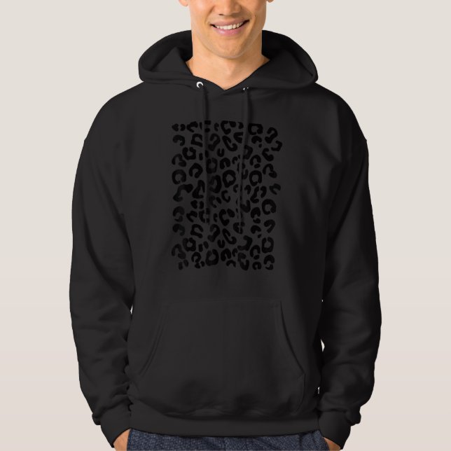 Cheetah Print Muster Trick oder Treatment Dschunge Hoodie (Vorderseite)