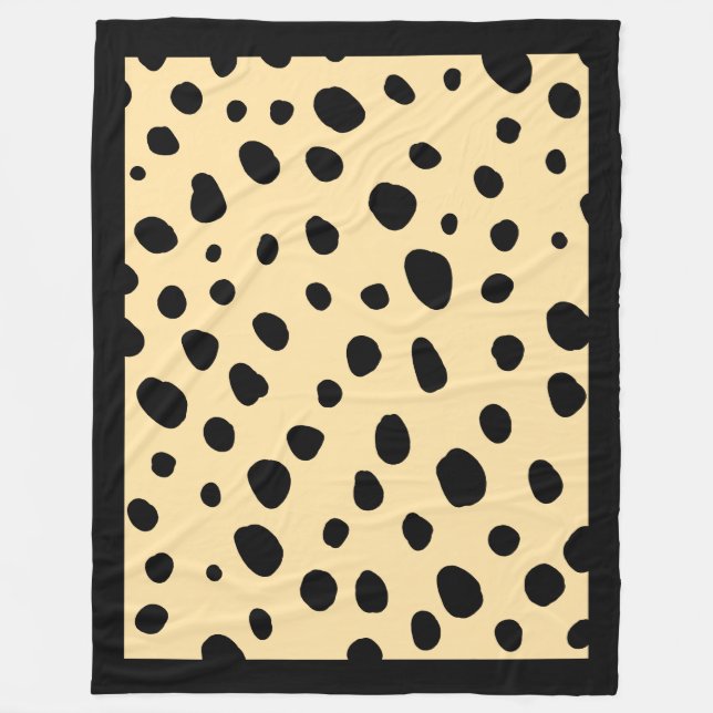 Cheetah Print Pattern Fleece Blanket (Vorderseite)