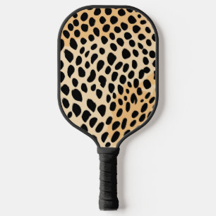 Cheetah Print Pattern Pickleball Schläger