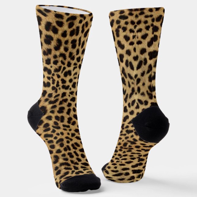 Cheetah Print Socken (Gewinkelt)