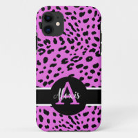 Cheetah rose/violet Imprimer coque iphone monogram