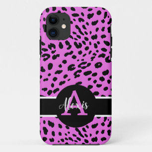 Cheetah rose/violet Imprimer coque iphone monogram