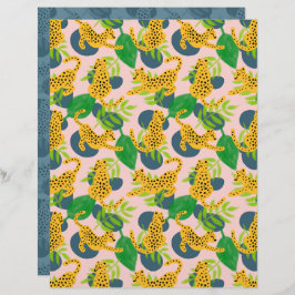 Cheetah Scrapbook Paper