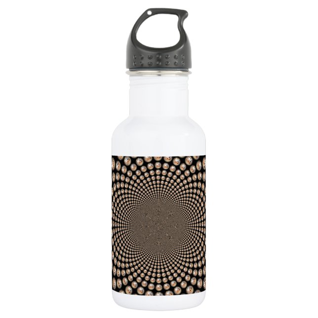 Cheetah Spin Spectacle - Feline Frenzy: Farbenfroh Edelstahlflasche (Vorderseite)