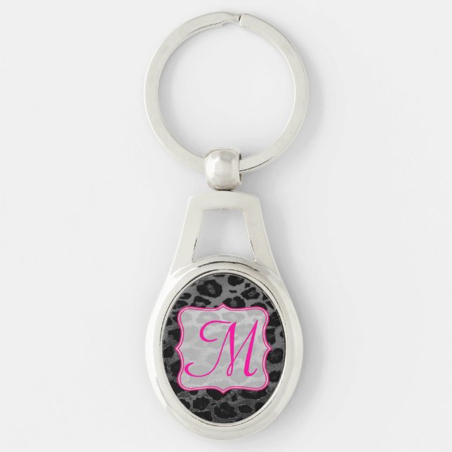 Cheetah Spot Animal Print Wild Digital Key Chain Schlüsselanhänger (Vorderseite)