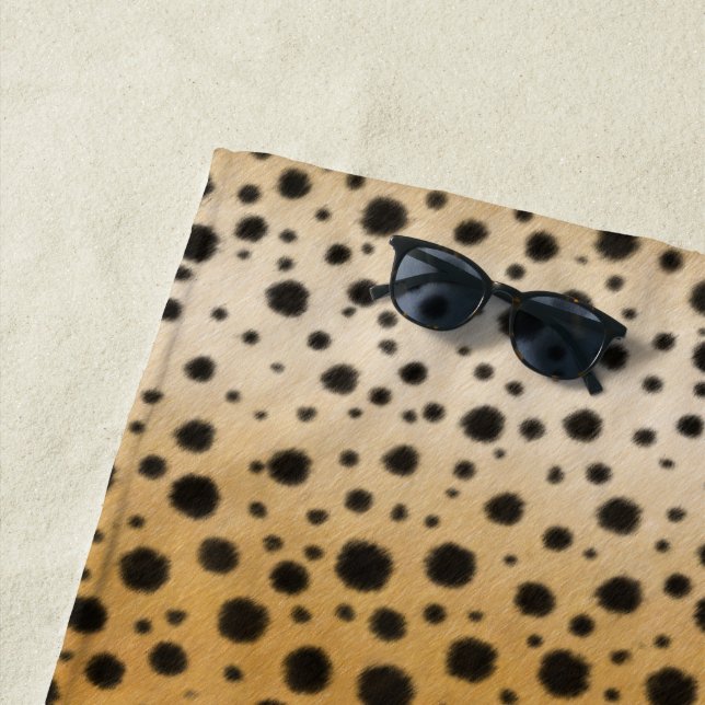 Cheetah Spots Exotic Safari Tierausdruck Strandtuch (Beispiel)