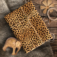 Cheetah Spots Muster Gold Black ID1155