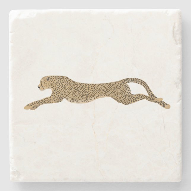 Cheetah Stone Untersetzer (Vorderseite)