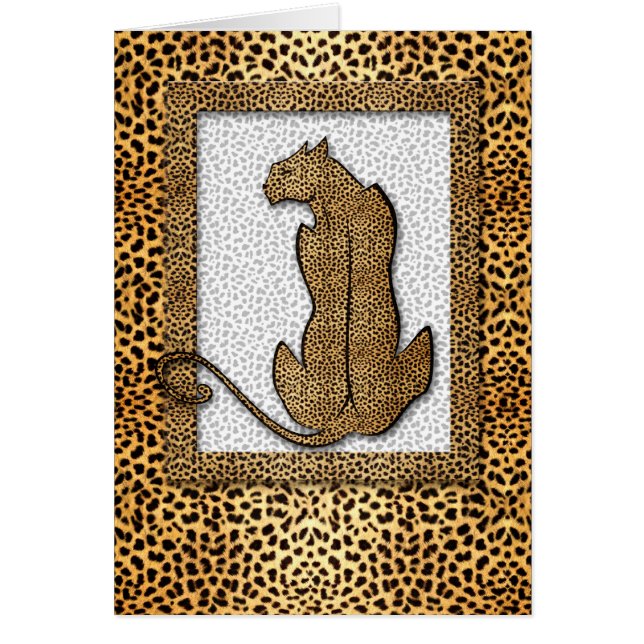 Cheetah sur le Poster de animal Golden Blank (Devant)
