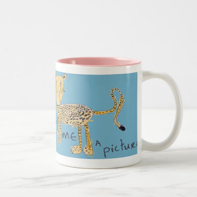 Cheetah-Tasse Zweifarbige Tasse (Rechts)