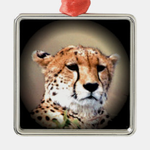 Cheetah Tear Marks Hakunamatata Silbernes Ornament