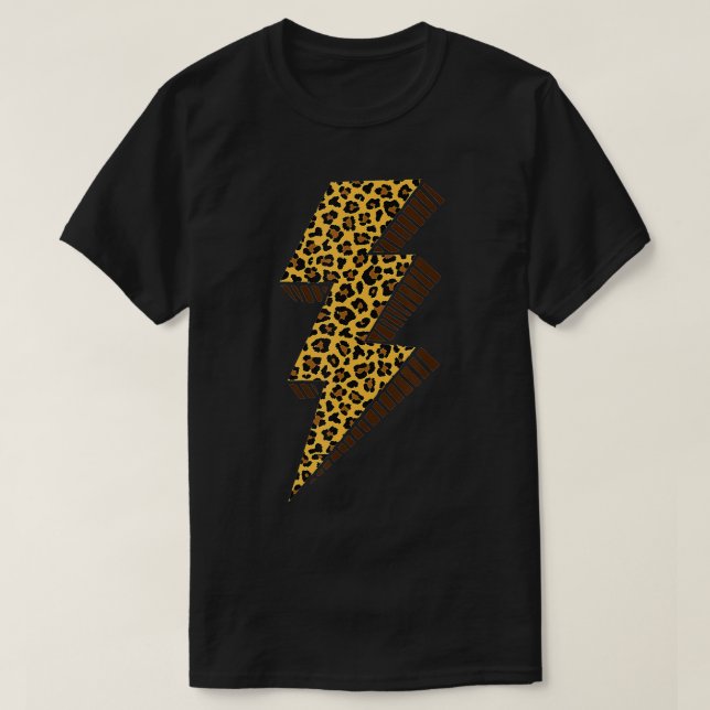 Cheetah Thunder Bolt Leopard Blitzschlag T-Shirt (Design vorne)