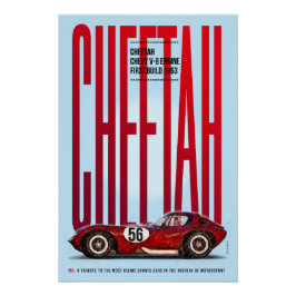 Cheetah V8 Tribute Poster