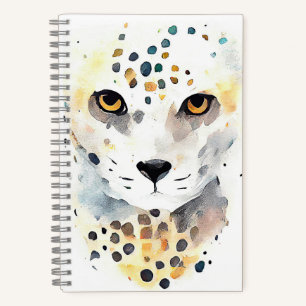 Cheetah Wild Animal Nature Wasserfarbe Malerei Notizbuch