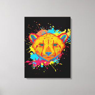 Cheetah Wohngestaltung Mauer Kunstdruckerei Leinwanddruck