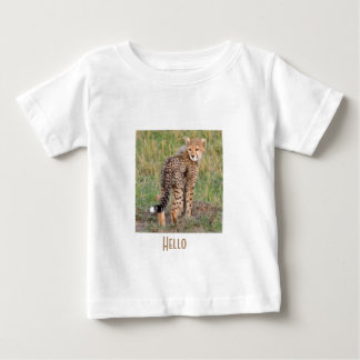 CheetahCubLookAtYou.png T-shirt bébé