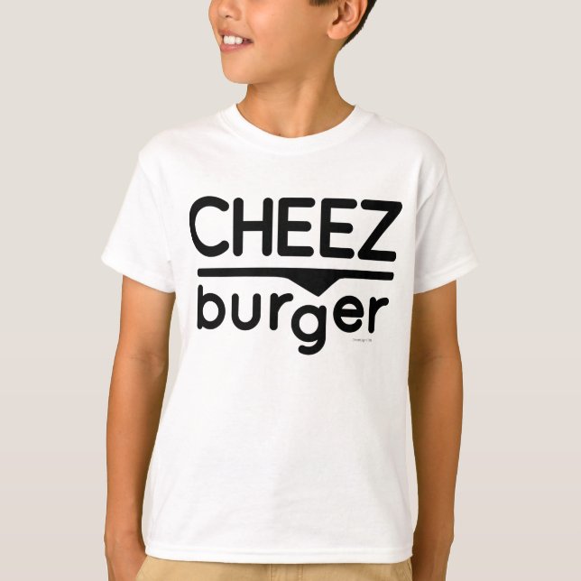 Cheezburger Logo (schwarz) T-Shirt (Vorderseite)