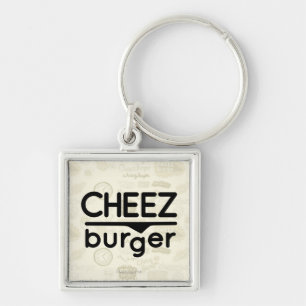 Cheezburger Logo (Schwarzes) Schlüsselanhänger