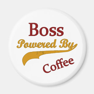 Chef angetrieben durch Kaffee Magnet