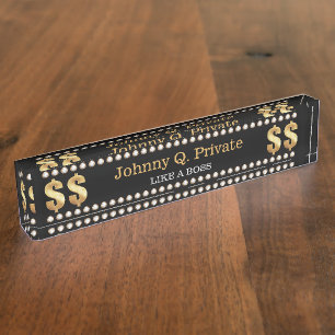 Chef Bling VIP Namensplakette