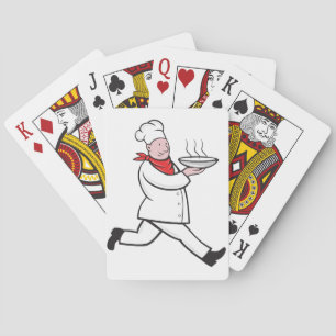 Chef Carrying Food Playing Cards Spielkarten