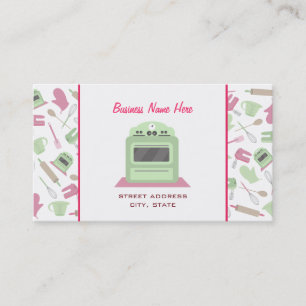 Chef Carte de visite de traiteur - Motif de cuisin