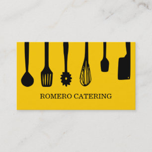 Chef-Catering-Essen-Restaurant-Geschäftskarte Visitenkarte