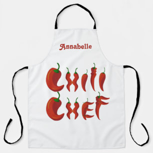 Chef chili Personnaliser le long tablier