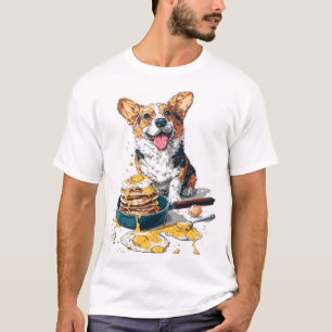 Chef Corgi � Lustiger kochender Hund T-Shirt
