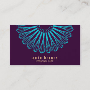 Chef Cuisinier Bleu Whisk Logo Carte de visite vio
