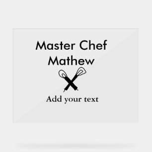 Chef cuisinier cuisinier cuisinier ajouter nom de
