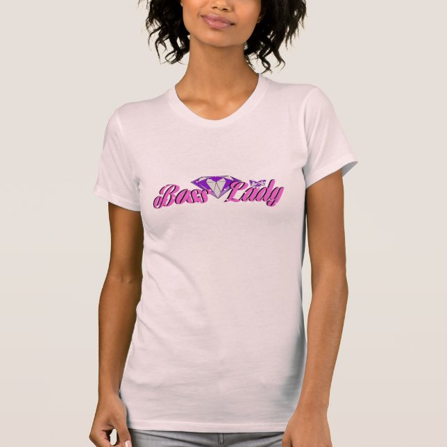 Chef-Dame Diamonds T-Shirt (Vorderseite)