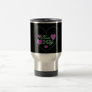 Chef-Dame Hearts Mug Reisebecher