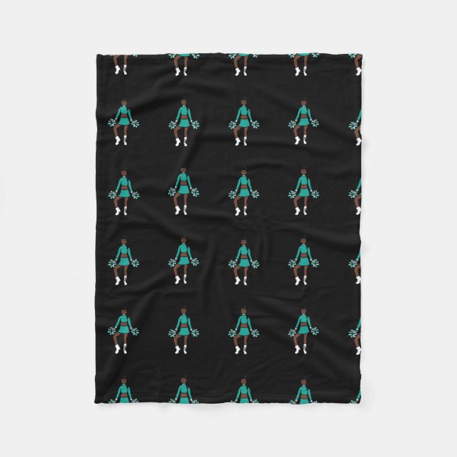 Chef/Dancer Fleece Blanket Aqua Spark (Vorderseite)