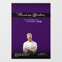  Chef Dark Violet with Black Shadows Fensteraufkleber