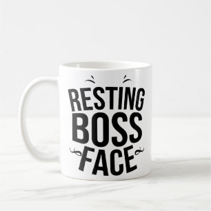 Chef de repos drôle de directeur de tasse de caf