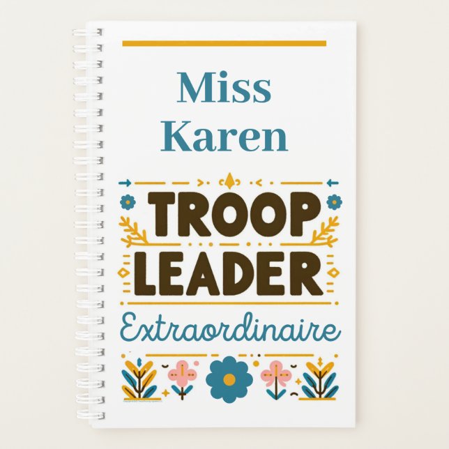 Chef de troupe Extraordinaire Girl Scouting Planne (Devant)