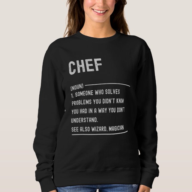 Chef Definition Shirts Funny Job Title (Vorderseite)