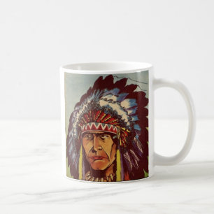 Chef der Amerikanischen Indianerstadt Kaffeetasse