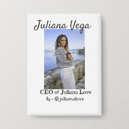 Chef der Geschäftsführerin, Chefin Instagram Handl Button