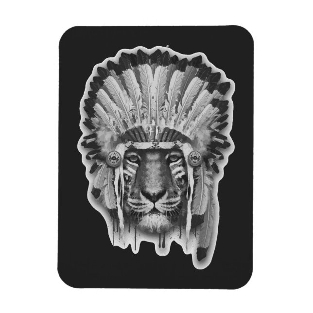 Chef des amerikanischen Tiger Magnet (Vertikal)