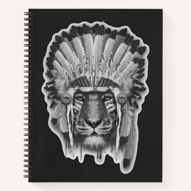 Chef des amerikanischen Tiger Notizbuch (Vorderseite)
