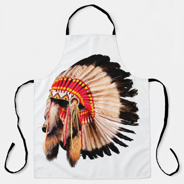 Chef des amerikanischen Ureinwohners (indischer Ch Schürze (Vorderseite)